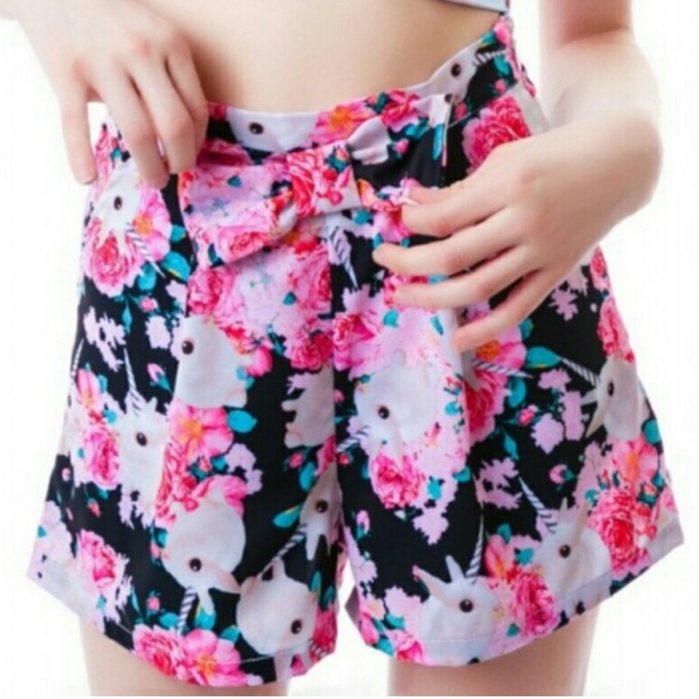 Iron Fist Rare Buns and Roses High Waist Shorts Size XL